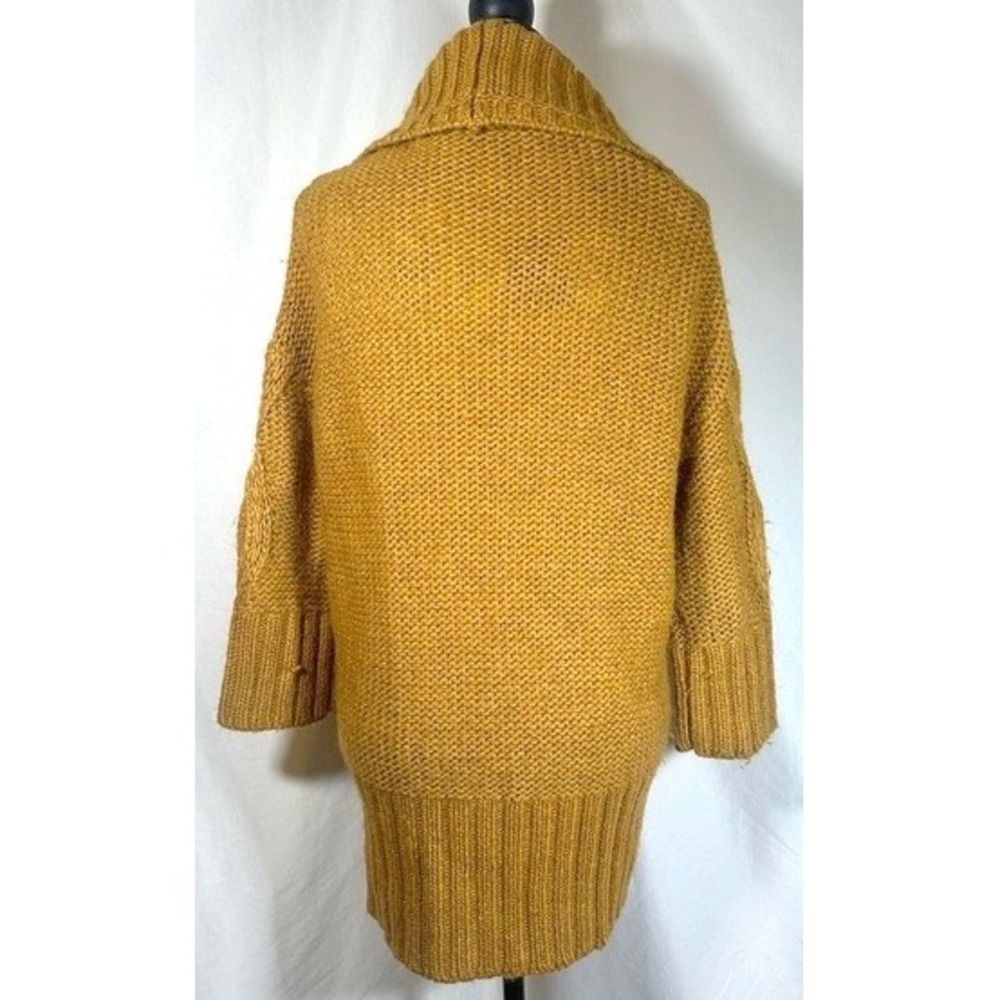 LOFT Ann Taylor Oversized Chunky Cable Knit Cardigan Sweater Womens S Wool Cozy - Picture 6 of 12